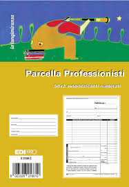 Blocchetti Parcella professionisti mumerato 21x15